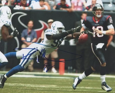 *ROBERT MATHIS*FIRMADO*AUTOGRAFIADO*FOTO*INDIANÁPOLIS*COLTS*FÚTBOL*CERTIFICADO DE AUTENTICIDAD*8X10* Foto 1 de 2