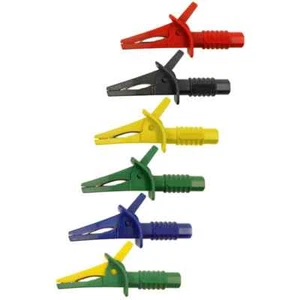 Profi-Krokodilklemmen m. 4mm Sicherheitsbuchsen 85mm 10A 600V CATIII/1000V CATII - Bild 1 von 8
