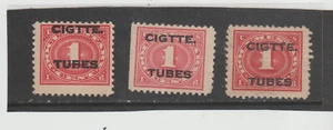 3 US Scott # RH1 - Used with 3 Different Overprint Settings - Picture 1 of 1