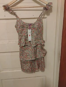Paradis Miss Sleeveless Blouse Top Womens  Size Medium M Floral - Picture 1 of 8