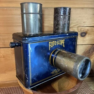 Antique Stratton Mfg Co NYC Foto-Scope Postcard Projector With Gas 1905 - Picture 1 of 17