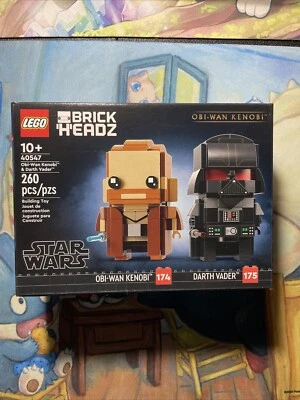 LEGO BrickHeadz 40547 Obi-Wan Kenobi & Darth Vader Set BRAND NEW free shipping  - Image 1 of 4