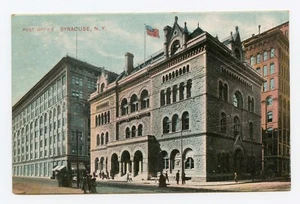 Postal a color de oficina de correos, Siracusa, Nueva York - Imagen 1 de 2