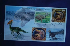 Canada Dinosaurs Troondon Inequalis SA Stamp Combo FDC Bullfrog 09600 Sc# W/1497 - Picture 1 of 1