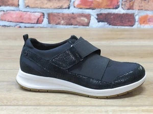 Women's Revere Virginia Hook & Loop Adjustable Sneaker Black Lizard *VIRG-BLZ - Picture 1 of 5