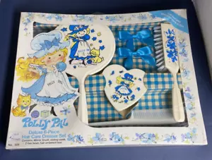Vintage NEU Dead Stock Hergestellt in den USA 1974 Polly Pal 6-teiliges Kommodenset blau - Bild 1 von 8