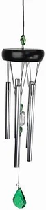 Spoontiques Green Crystal Wind Chime - Picture 1 of 1