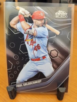 2023 Topps Chrome Black Paul Goldschmidt #4 St. Louis Cardinals - Image 1 of 2