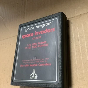 Vtg 1980 Atari 2600 Video Game SPACE INVADERS CX-2632 Cartridge - Picture 1 of 2