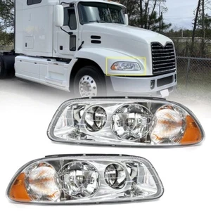 2x Headlight Assembly For MACK GU4 GU5 GU7 CT713 GU8 CX CXN CXU CTP Semi Trucks - Picture 1 of 7
