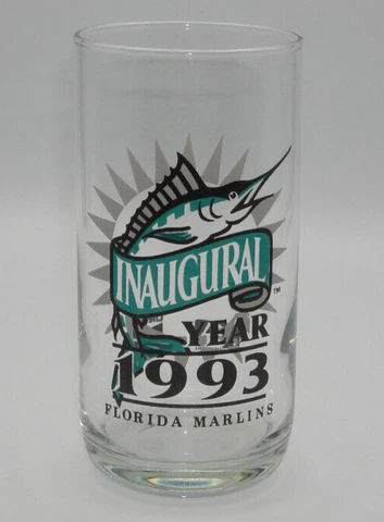 MLB Florida Marlins - Inaugural Year 1993 Glass Collectible - Pre-Owned Cover