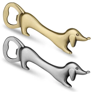 Único abridor de botellas de metal Dachshund soporte barra hogar fiesta vino herramientas - Imagen 1 de 16