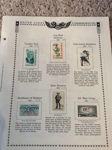 Lote de 81 estampillas conmemorativas de Estados Unidos años 60 (rango Scott # 1181-1357) - Imagen 1 de 12