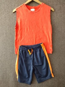 Wonder Nation Boys 2-Pck Sleeveless Red Tank Top  + Active Shorts Blue M 8 - Picture 1 of 9