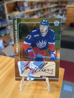 2000-01 Jan Hlavac ITG Be A Player Signature Series Gold RANGERS AUTO #147 - Image 1 of 2
