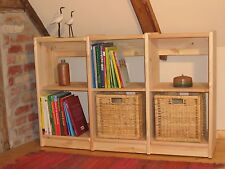 Regal Regalsystem Bücherregal Holz Kiefer massiv natur flexibel & erweiterbar
