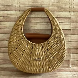 RAMLA Ocean Raffia Handtasche - Korbgeflecht, Beachy, Cruise, Clutch, leicht Unikat - Bild 1 von 7