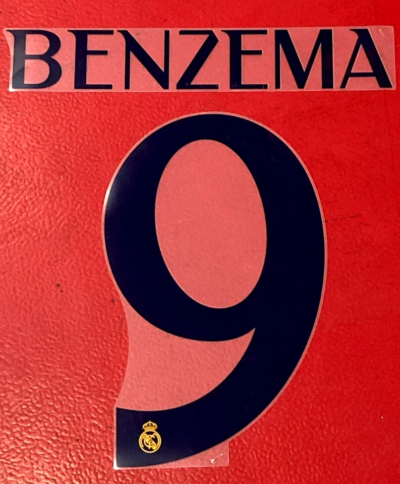 KIT FLOCAGE OFFICIEL BENZEMA REAL HOME 2023/2024 - Photo 1/1