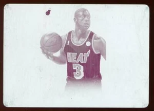 2012-13 Panini National Treasures COLOSSAL LOGO MAGENTA PLATE 1/1 Dwyane Wade - Picture 1 of 2