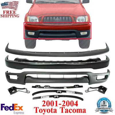 Kit de parachoques delantero cebado con soportes y par de retenedores para Toyota Tacoma 01-04 Foto 1 de 4