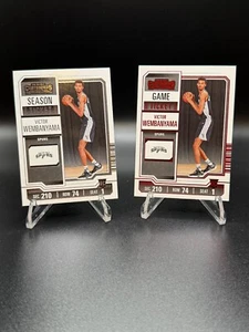 2023-24 Contenders Red Game Ticket #11 Victor Wembanyama (RC) + BONUS base - Picture 1 of 2