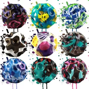 9 Stück Astro Jump Ball Elastische Moon Ball Hoch springender Gummiball Kugel - Bild 1 von 15