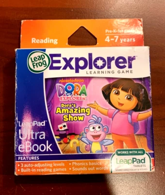 LeapFrog LeapPad Explorer: Dora the Explorer Ultra eBook, LeapPad 1 2 3 Ulti NEW - Image 1 of 4
