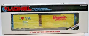Lionel O Scale I LOVE VIRGINIA BOX CAR 6-19901 1:48 Gauge New In Box - Picture 1 of 6
