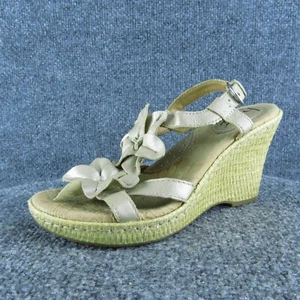 Born Concept Women Gladiator Sandal Shoes Size 7 Medium Beige Leather - Picture 1 of 10