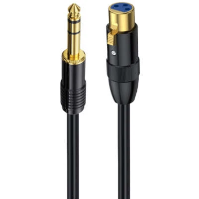 6.35mm Stereo Jack to 3Pin XLR Balanced Interconnect Cable | Male to Female - Image 1 of 4