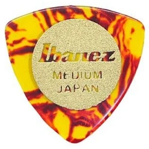 IBANEZ Medium Triangle 0.75mm Tortoiseshell pattern Elastomer Guitar Pick - Picture 1 of 2