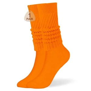 Women's Slouch Socks Soft Extra Long Scrunch Knee High Sock fall Winter Knit ... - Picture 1 of 7