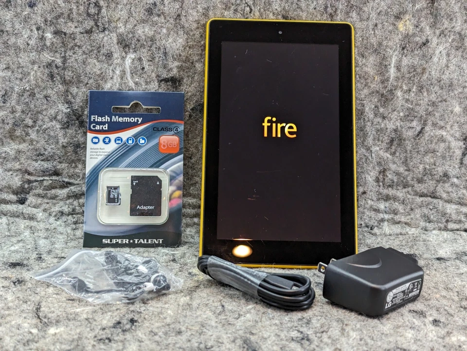 🔥Works🔥 Amazon Fire 7 (7th Generation) 8GB, Wi-Fi, 7" Tablet - Yellow (F) - Image 1 of 4