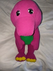 Vintage Talking Barney Plush Playskool 1996 Purple Dinosaur Works Talking Barney - Picture 1 of 24