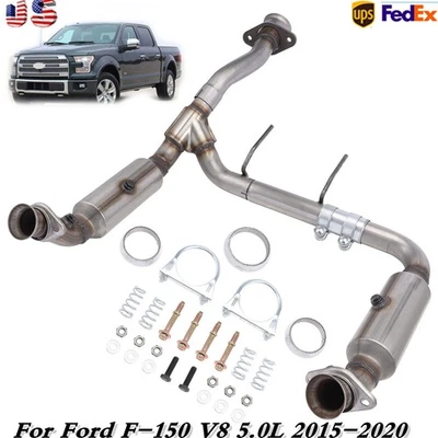 Left & Right Catalytic Converter For Ford F-150 5.0L V8 2015 2016 2017 2018-2020 Foto 1 de 4