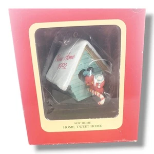 Vintage Carlton 1990 Home Tweet Home New Home Vogelhaus Vogel Weihnachtsschmuck - Bild 1 von 2