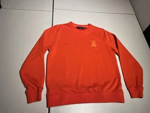 Psycho Bunny Sweatshirt Boy’s Large 14-16 Long Sleeve Sweater Orange Golf Casual - Picture 1 of 9