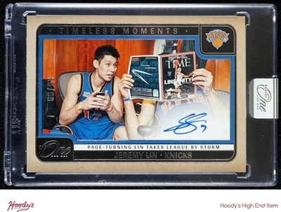 2024-25 Panini One and One Timeless Moments Jeremy Lin ON CARD AUTO /99 Knicks - Image 1 of 2