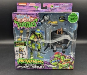 New!! Nickelodeon Tales of The TMNT Mutations Mix N' Match Leonardo vs Mechazoid - Picture 1 of 24