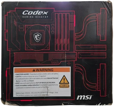 MSI CODEX Z2 B8NUC-269US Gaming Desktop PC Ryzen 7 8700F / GeForce RTX 4060 - Image 1 of 2