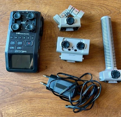 Zoom H6 Handy Recorder mit XY microphone XYH-6 XLR input EXH-6 Shotgun SGH-6 - Bild 1 von 2