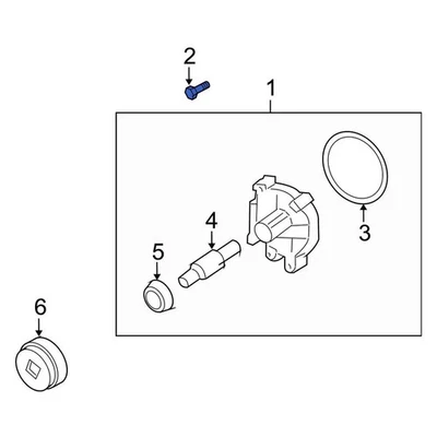 For Lincoln Town Car 2003-2011 Lincoln N806177S437 Engine Water Pump Bolt - Image 1 of 2