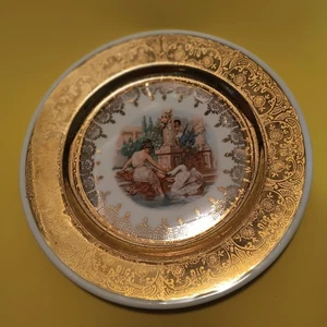 VTG Edgewood China Warranted 22 Carat Gold 9" Plate - Picture 1 of 4