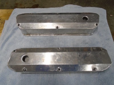 SBF Fabricated Aluminum Valve Covers 289 - 302 - 351W - Image 1 of 4