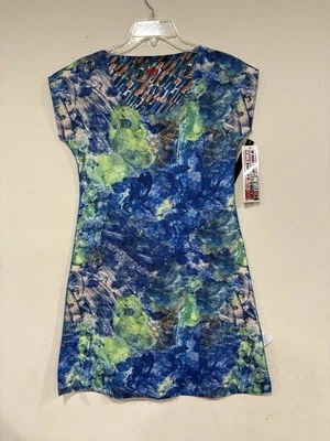 Vestido Animapop Itália Reversível Abstrato Artístico Novo com etiquetas Sem Ferro Viagem Feminino Tamanho P - Imagem 1 de 4