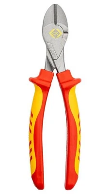 190mm VDE Insulated High Leverage Side Cutters - T37021A 180-RND - Image 1 of 4