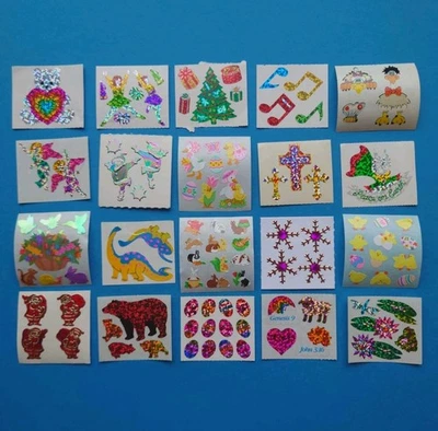 Stickerset 20x Stickeralbum Sticker Vintage 90er Jahre Mix Stickersammlung  - Bild 1 von 3