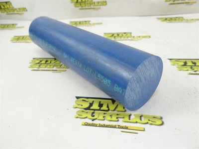 CULATA REDONDA DE PLÁSTICO MECANIZABLE RADEL AZUL MACIZO 2-1/2" X 10" (#501)  Foto 1 de 4