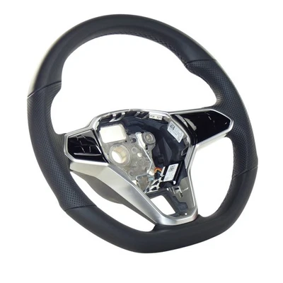 R Line Multi Function Steering Wheel VW Golf 8 VIII Touch Mfa Leather Perforated - Image 1 of 4
