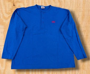 VINTAGE 90s USA NETWORK TELEVISION TV LARGE LONG SLEEVE T-SHIRT HENLEY USA MADE - Picture 1 of 17
